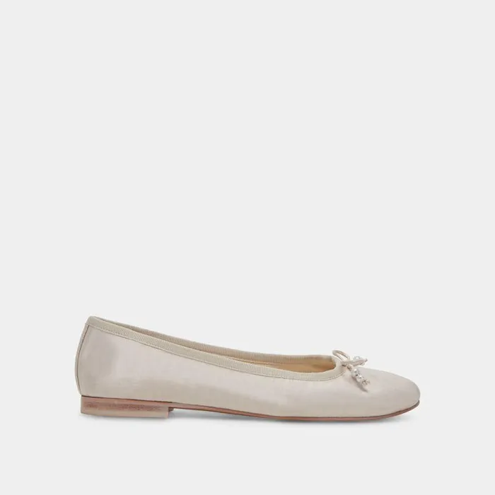 Flats and Loafers Shop Dolce Vita Cacy Pearl Ballet Flats Vanilla Pearls Vanilla Pearls