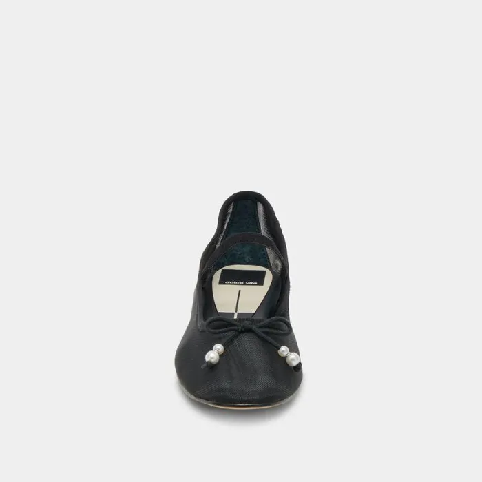 Flats and Loafers Shop Dolce Vita Cadel Ballet Flats Black Pearls Black Pearls