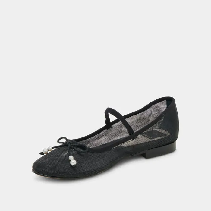 Flats and Loafers Shop Dolce Vita Cadel Ballet Flats Black Pearls Black Pearls
