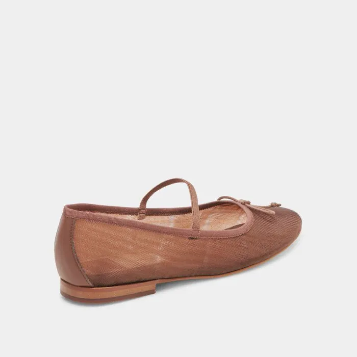 Flats and Loafers Shop Dolce Vita Cadel Ballet Flats Espresso Mesh Espresso Mesh