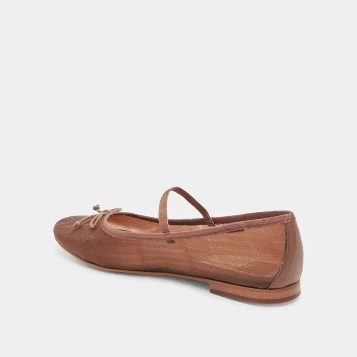 Flats and Loafers Shop Dolce Vita Cadel Ballet Flats Espresso Mesh Espresso Mesh