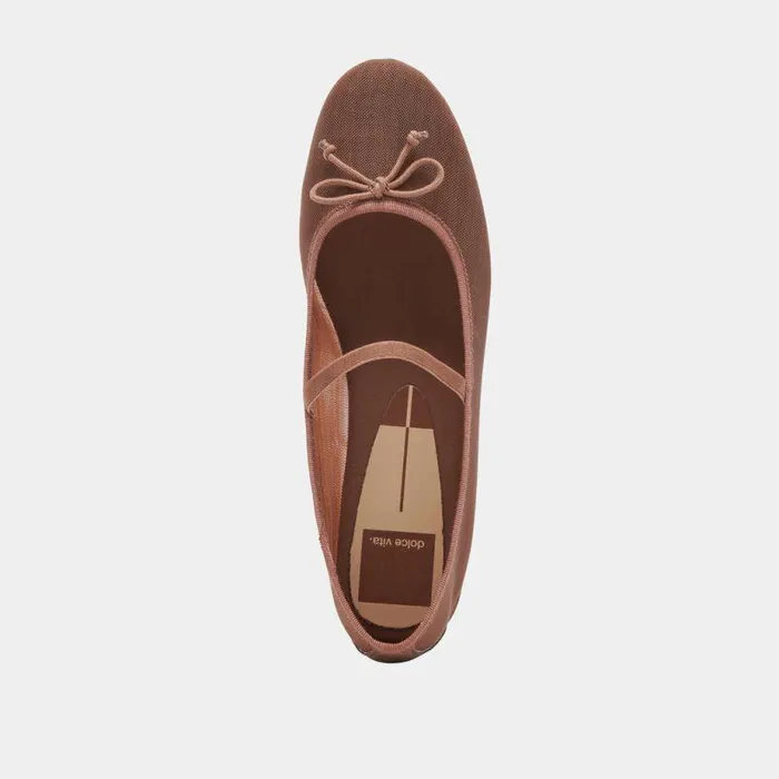 Flats and Loafers Shop Dolce Vita Cadel Ballet Flats Espresso Mesh Espresso Mesh