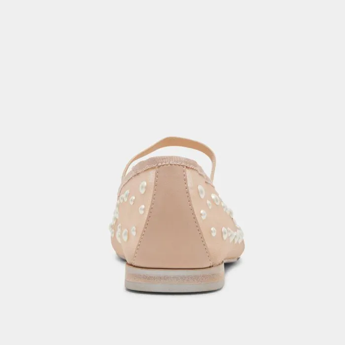 Flats and Loafers Shop Dolce Vita Cadel Pearl Ballet Flats Blush Mesh Blush Mesh