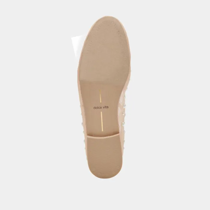Flats and Loafers Shop Dolce Vita Cadel Pearl Ballet Flats Blush Mesh Blush Mesh