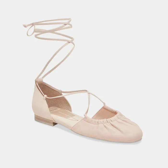 Flats and Loafers Shop Dolce Vita Cancun Ballet Flats Light Pink Leather Light Pink Leather