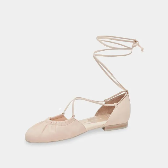 Flats and Loafers Shop Dolce Vita Cancun Ballet Flats Light Pink Leather Light Pink Leather