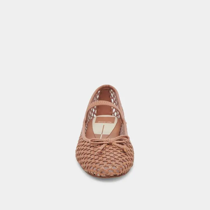 Flats and Loafers Shop Dolce Vita Carin Raffia Ballet Flats Cider Raffia Cider Raffia