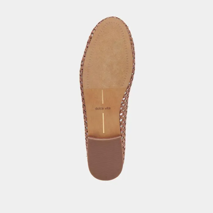 Flats and Loafers Shop Dolce Vita Carin Raffia Ballet Flats Cider Raffia Cider Raffia