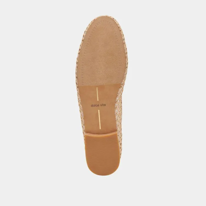 Flats and Loafers Shop Dolce Vita Carin Raffia Ballet Flats Lt Natural Raffia Lt Natural Raffia