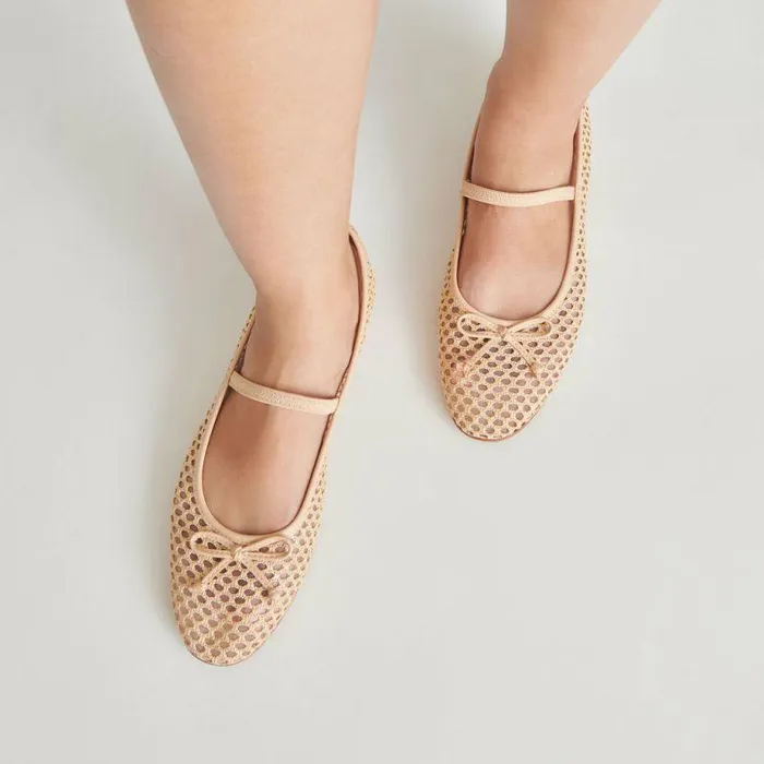 Flats and Loafers Shop Dolce Vita Carin Raffia Ballet Flats Lt Natural Raffia Lt Natural Raffia