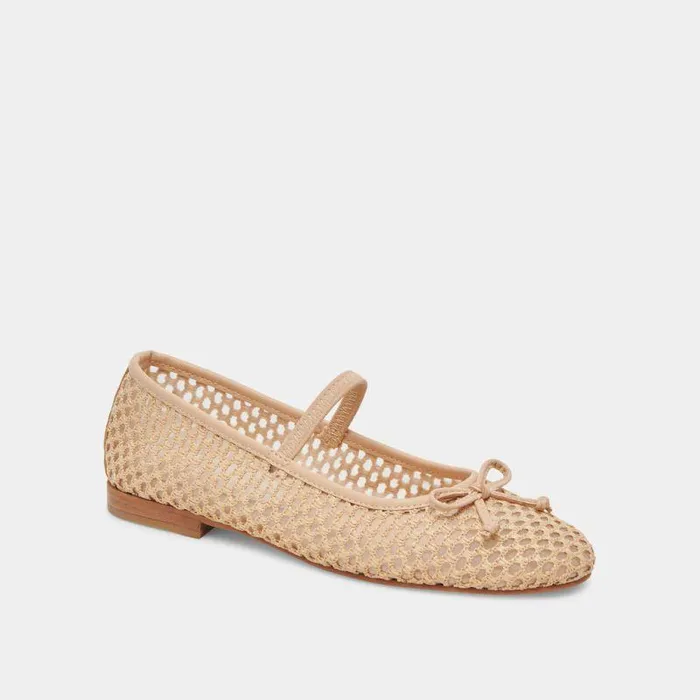 Flats and Loafers Shop Dolce Vita Carin Raffia Ballet Flats Lt Natural Raffia Lt Natural Raffia