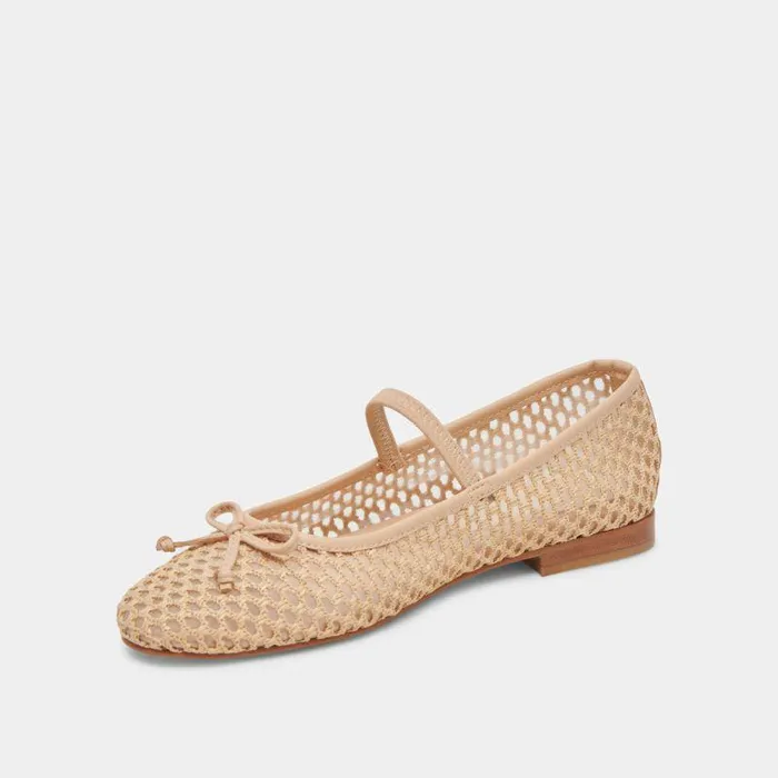 Flats and Loafers Shop Dolce Vita Carin Raffia Ballet Flats Lt Natural Raffia Lt Natural Raffia