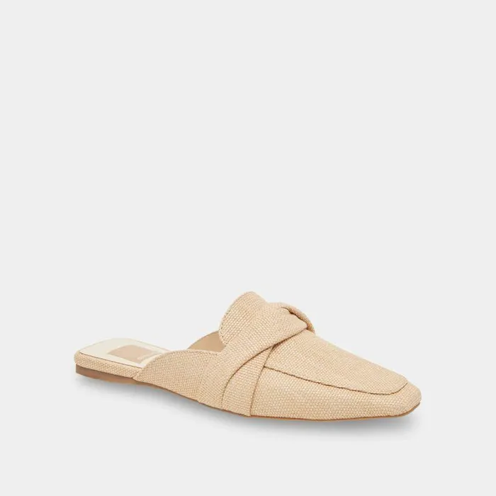 Flats and Loafers Shop Dolce Vita Clarise Flats Natural Linen Natural Linen