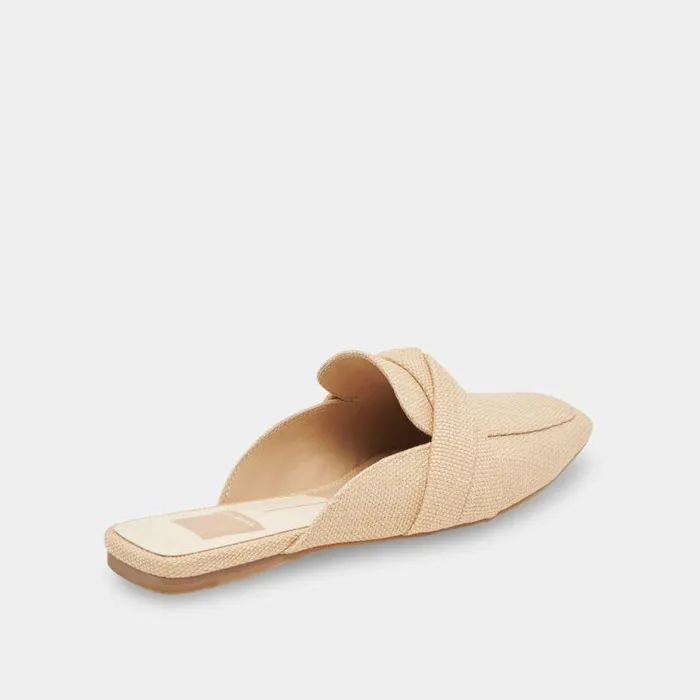 Flats and Loafers Shop Dolce Vita Clarise Flats Natural Linen Natural Linen