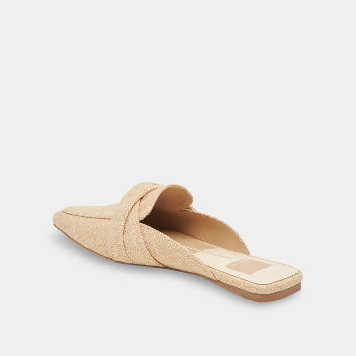 Flats and Loafers Shop Dolce Vita Clarise Flats Natural Linen Natural Linen