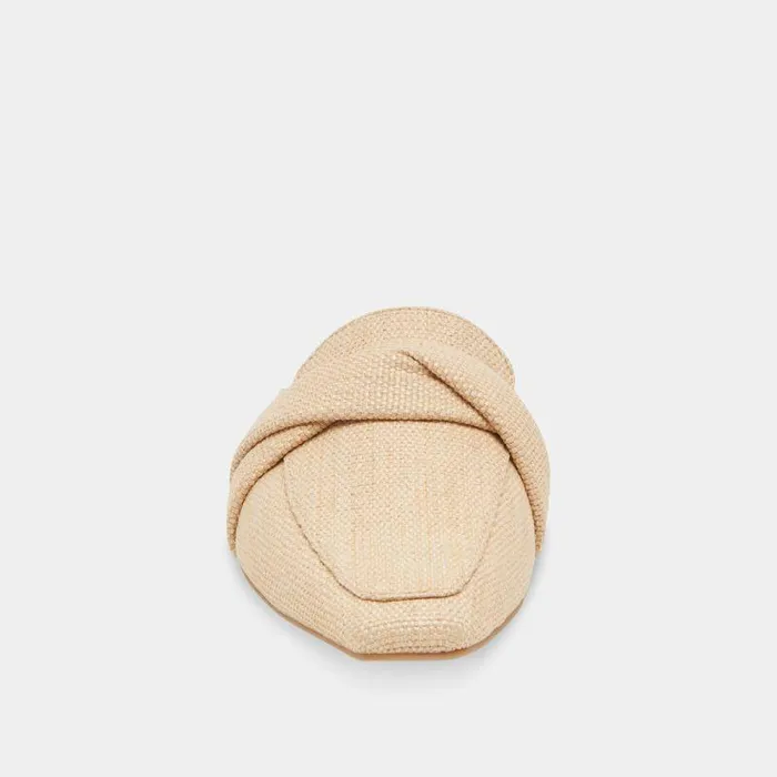 Flats and Loafers Shop Dolce Vita Clarise Flats Natural Linen Natural Linen