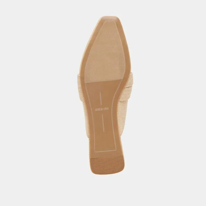 Flats and Loafers Shop Dolce Vita Clarise Flats Natural Linen Natural Linen