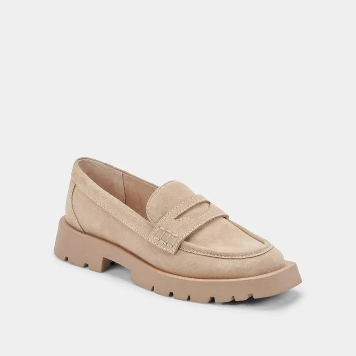 Flats and Loafers Shop Dolce Vita Elias Flats Dune Suede Dune Suede