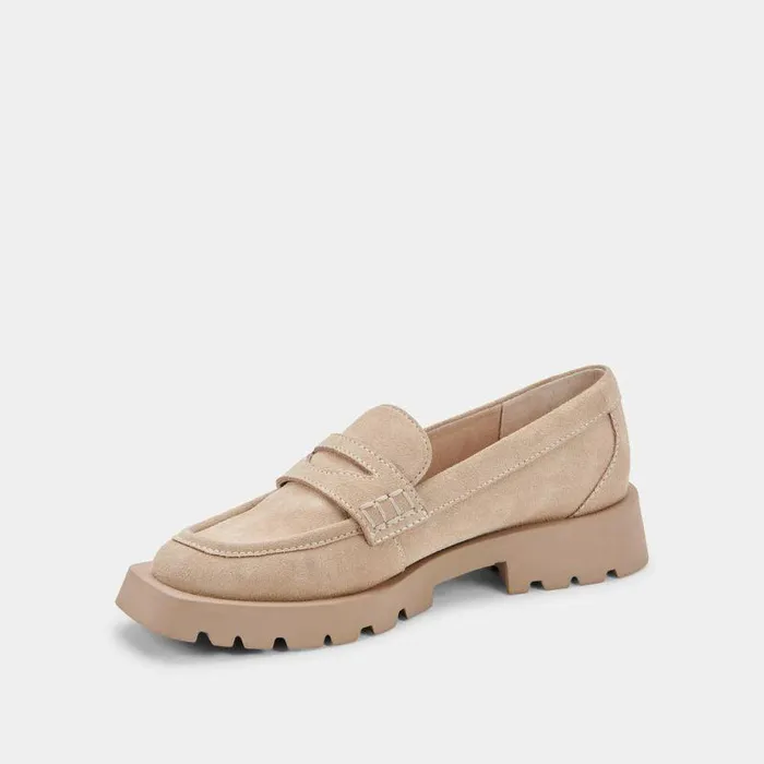 Flats and Loafers Shop Dolce Vita Elias Flats Dune Suede Dune Suede