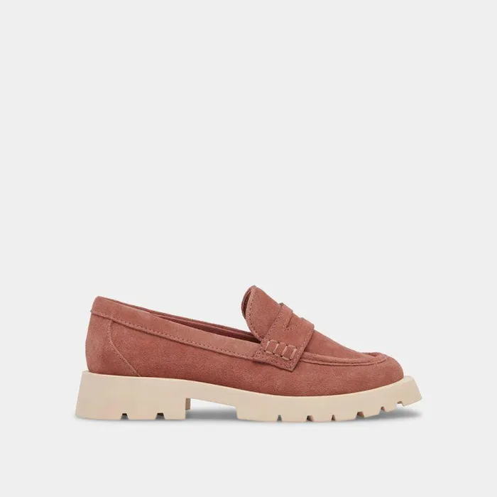 Flats and Loafers Shop Dolce Vita Elias Flats Mauve Suede Mauve Suede