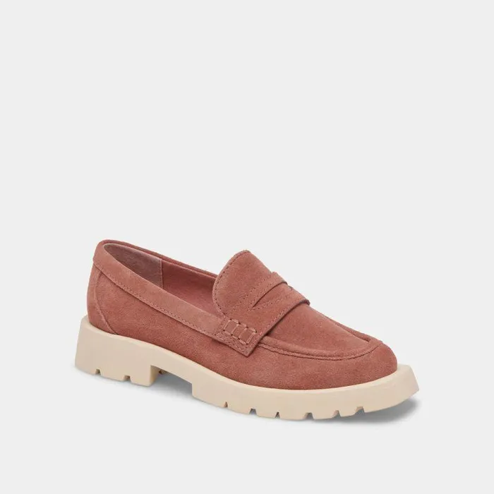 Flats and Loafers Shop Dolce Vita Elias Flats Mauve Suede Mauve Suede
