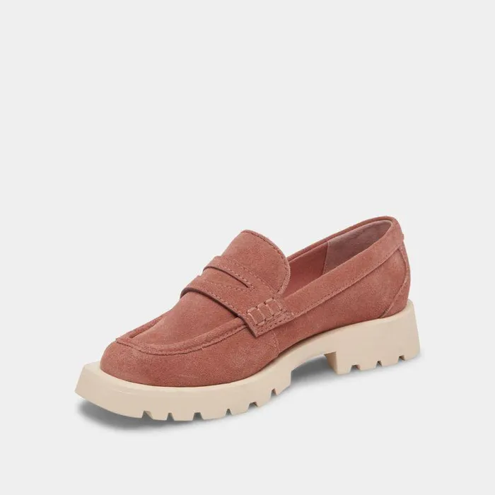 Flats and Loafers Shop Dolce Vita Elias Flats Mauve Suede Mauve Suede
