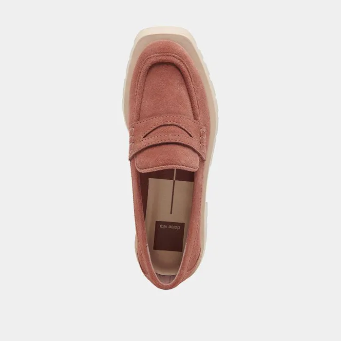Flats and Loafers Shop Dolce Vita Elias Flats Mauve Suede Mauve Suede