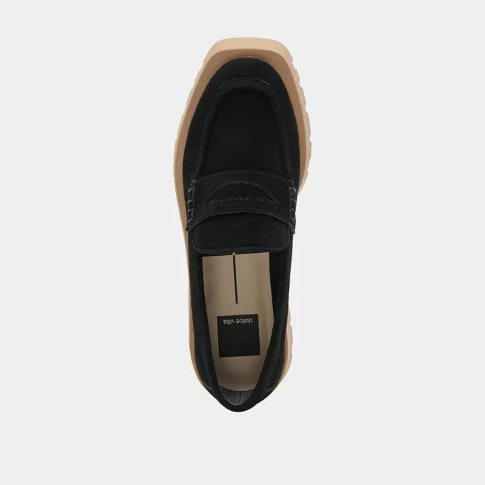 Flats and Loafers Shop Dolce Vita Elias Flats Midnight Suede Midnight Suede