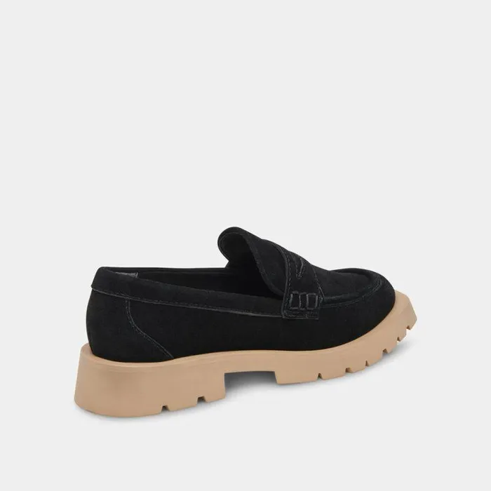 Flats and Loafers Shop Dolce Vita Elias Flats Midnight Suede Midnight Suede