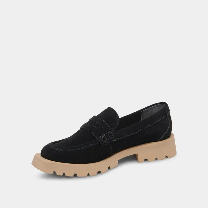 Flats and Loafers Shop Dolce Vita Elias Flats Midnight Suede Midnight Suede