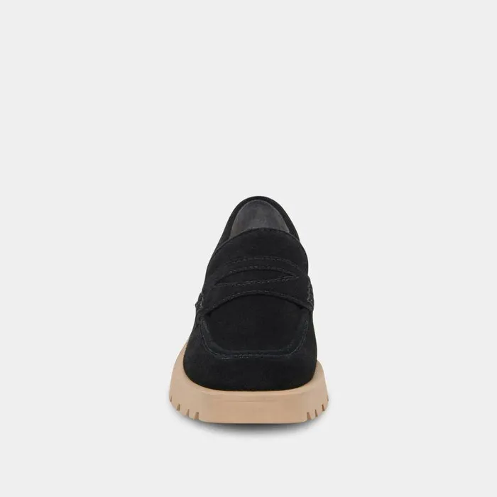 Flats and Loafers Shop Dolce Vita Elias Flats Midnight Suede Midnight Suede