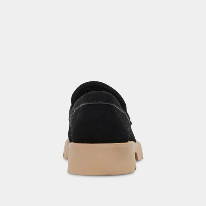 Flats and Loafers Shop Dolce Vita Elias Flats Midnight Suede Midnight Suede