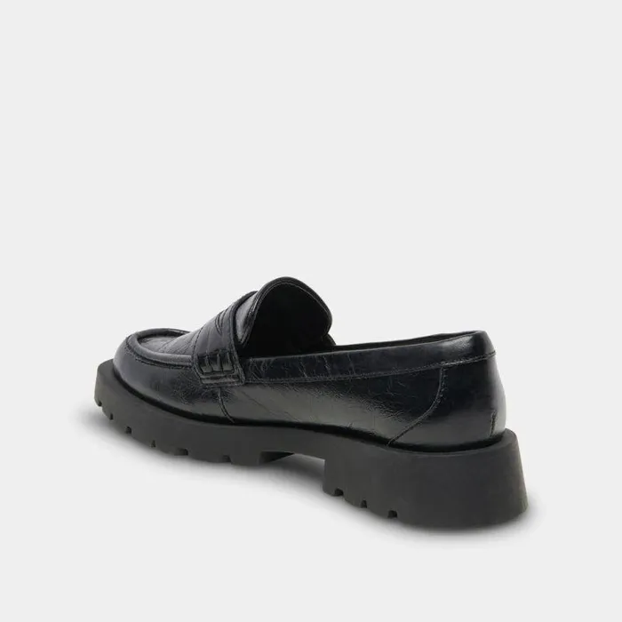 Flats and Loafers Shop Dolce Vita Elias Flats Onyx Crinkle Patent Onyx Crinkle Patent