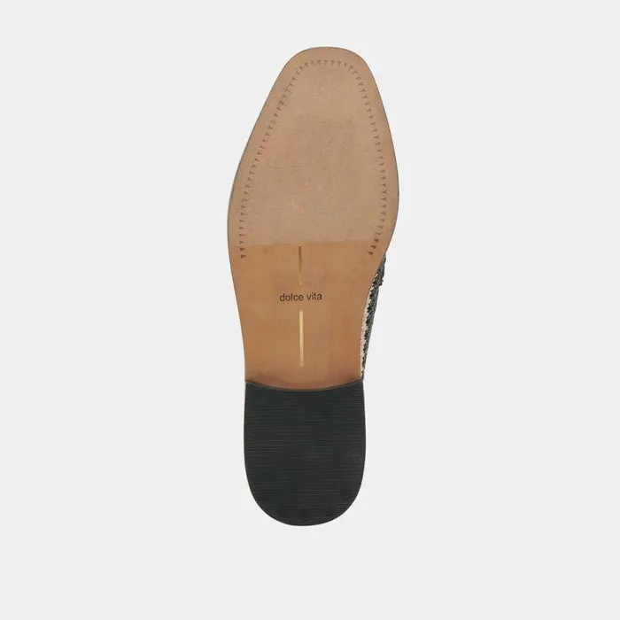 Flats and Loafers Shop Dolce Vita Halley Flats Black Multi Raffia Black Multi Raffia