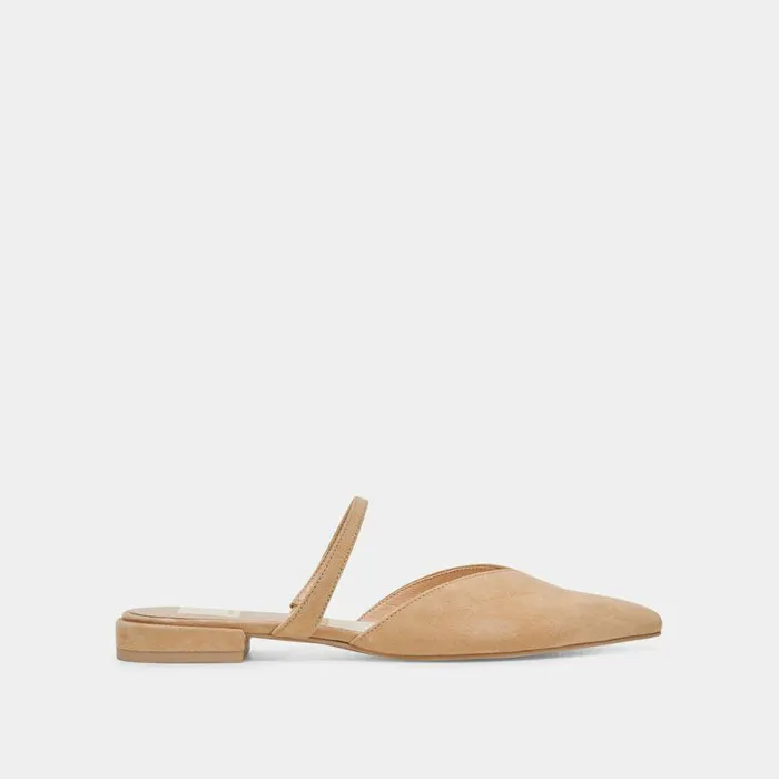 Flats and Loafers Shop Dolce Vita Kanika Flats Tan Suede Tan Suede