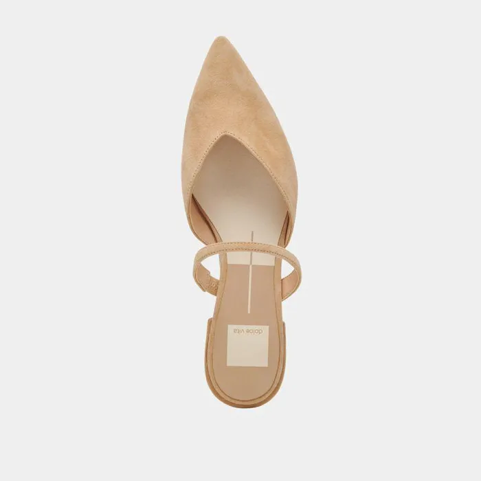 Flats and Loafers Shop Dolce Vita Kanika Flats Tan Suede Tan Suede