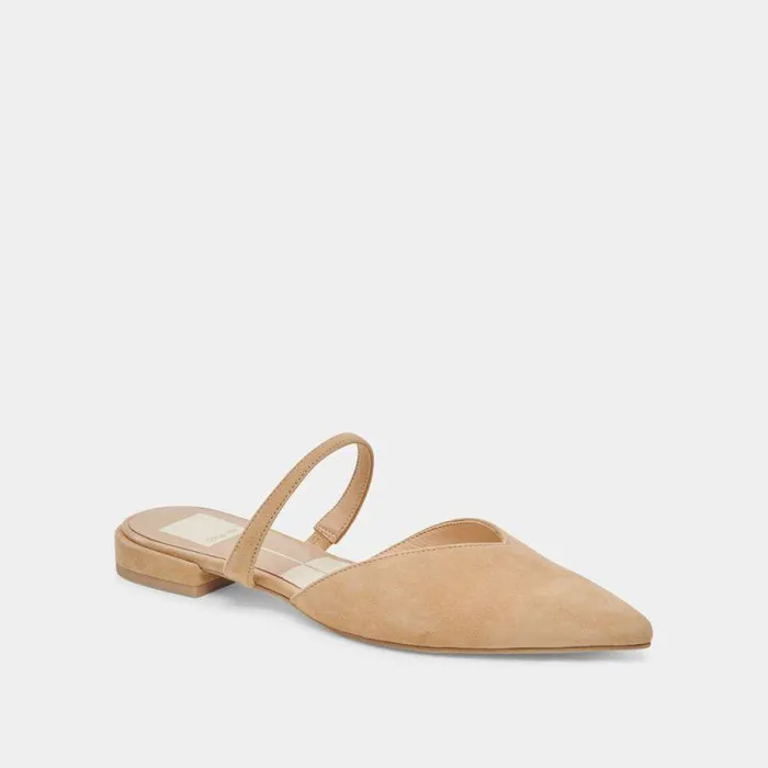 Flats and Loafers Shop Dolce Vita Kanika Flats Tan Suede Tan Suede