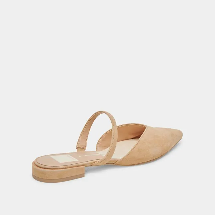 Flats and Loafers Shop Dolce Vita Kanika Flats Tan Suede Tan Suede