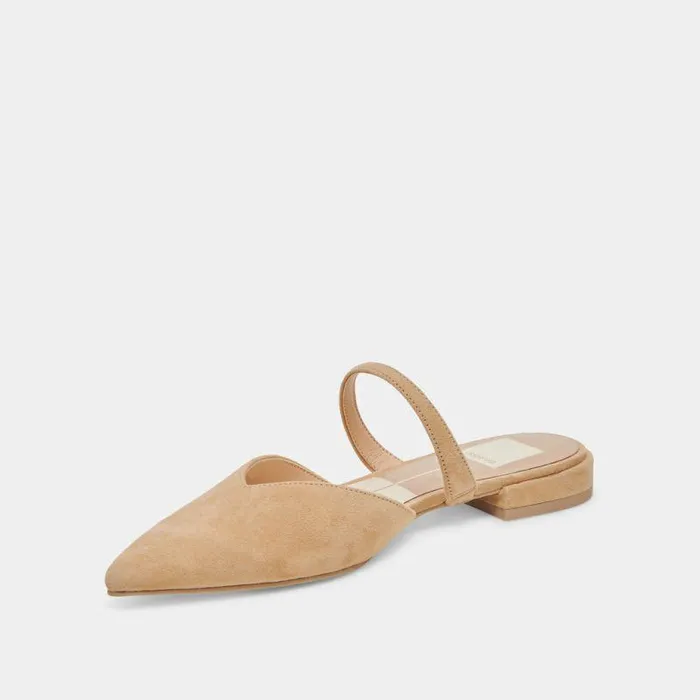 Flats and Loafers Shop Dolce Vita Kanika Flats Tan Suede Tan Suede