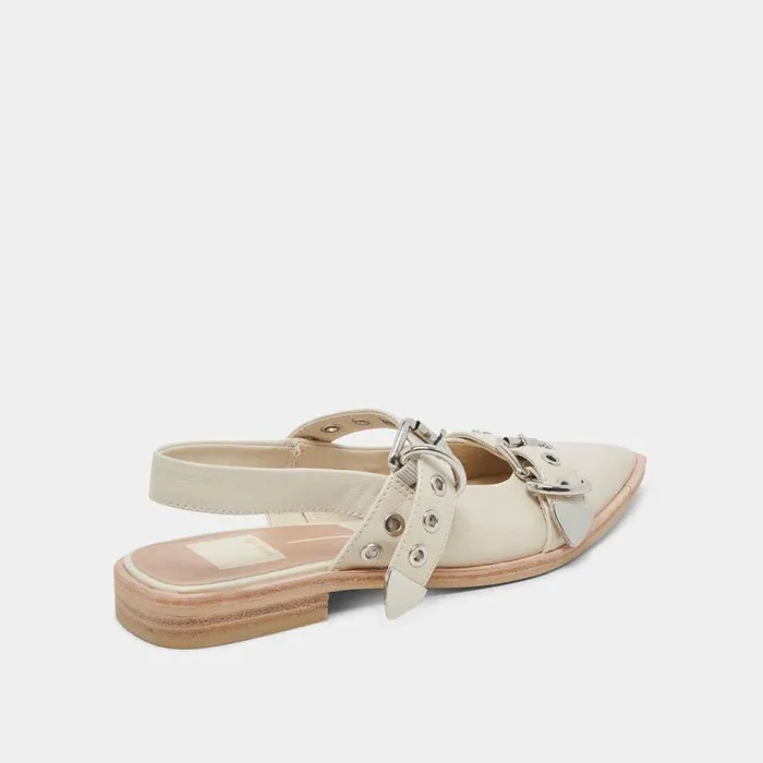 Flats and Loafers Shop Dolce Vita Labell Flats Ivory Crinkle Patent Ivory Crinkle Patent