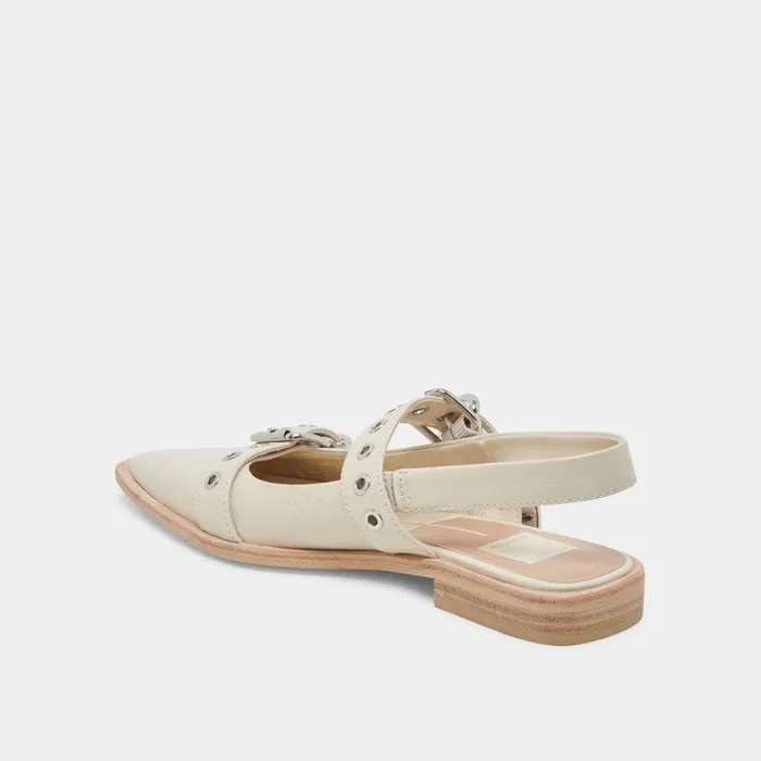 Flats and Loafers Shop Dolce Vita Labell Flats Ivory Crinkle Patent Ivory Crinkle Patent