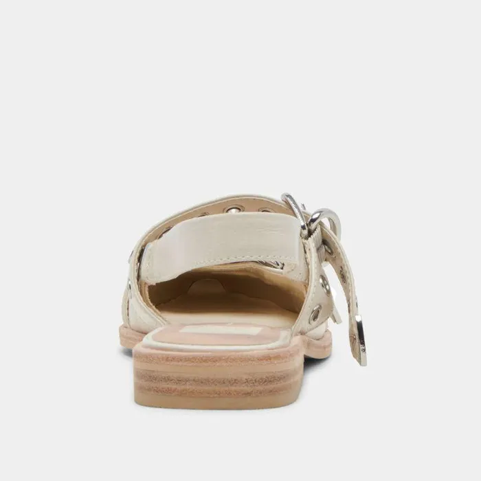 Flats and Loafers Shop Dolce Vita Labell Flats Ivory Crinkle Patent Ivory Crinkle Patent
