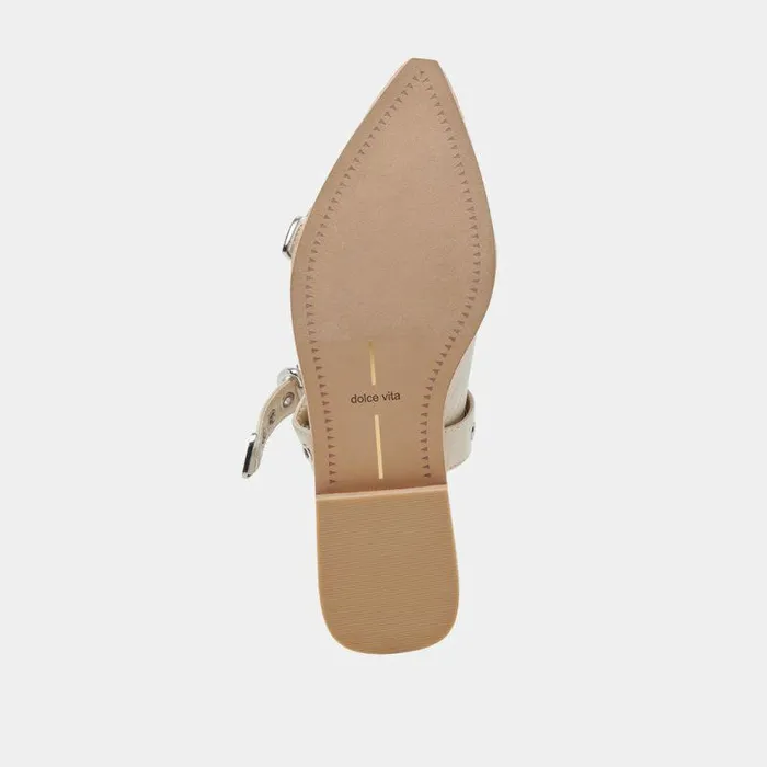 Flats and Loafers Shop Dolce Vita Labell Flats Ivory Crinkle Patent Ivory Crinkle Patent