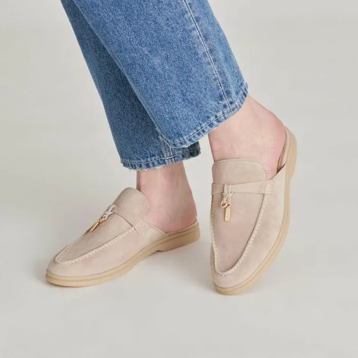 Flats and Loafers Shop Dolce Vita Lasail Flats Taupe Suede Taupe Suede