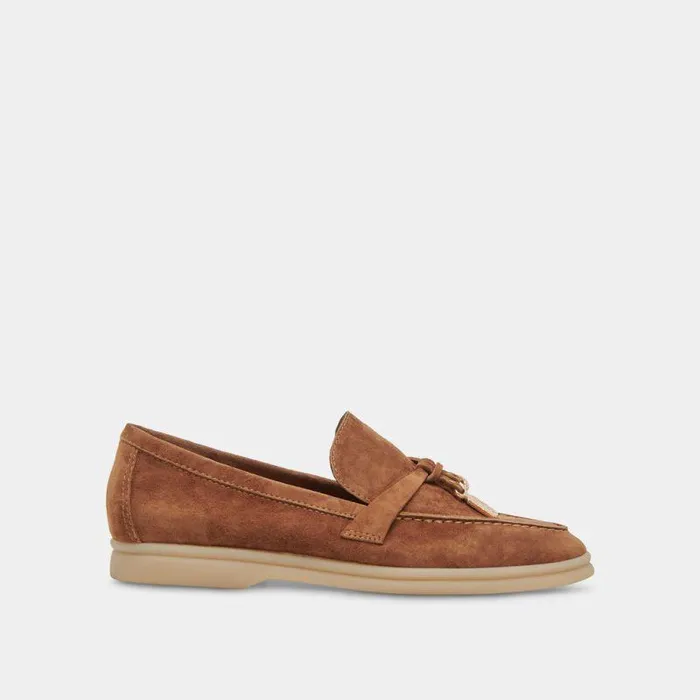 Flats and Loafers Shop Dolce Vita Lonzo Flats Brown Suede Brown Suede