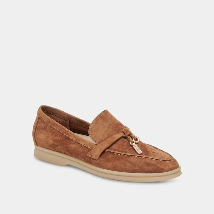 Flats and Loafers Shop Dolce Vita Lonzo Flats Brown Suede Brown Suede