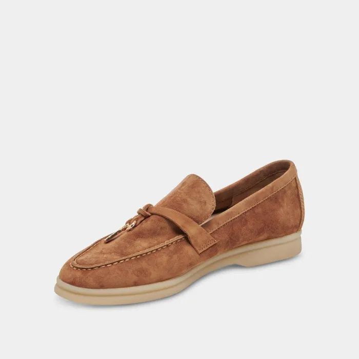 Flats and Loafers Shop Dolce Vita Lonzo Flats Brown Suede Brown Suede
