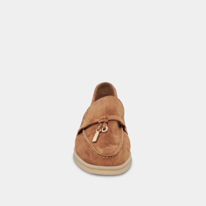Flats and Loafers Shop Dolce Vita Lonzo Flats Brown Suede Brown Suede