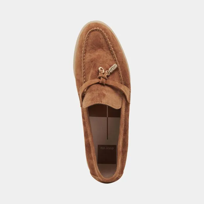 Flats and Loafers Shop Dolce Vita Lonzo Flats Brown Suede Brown Suede