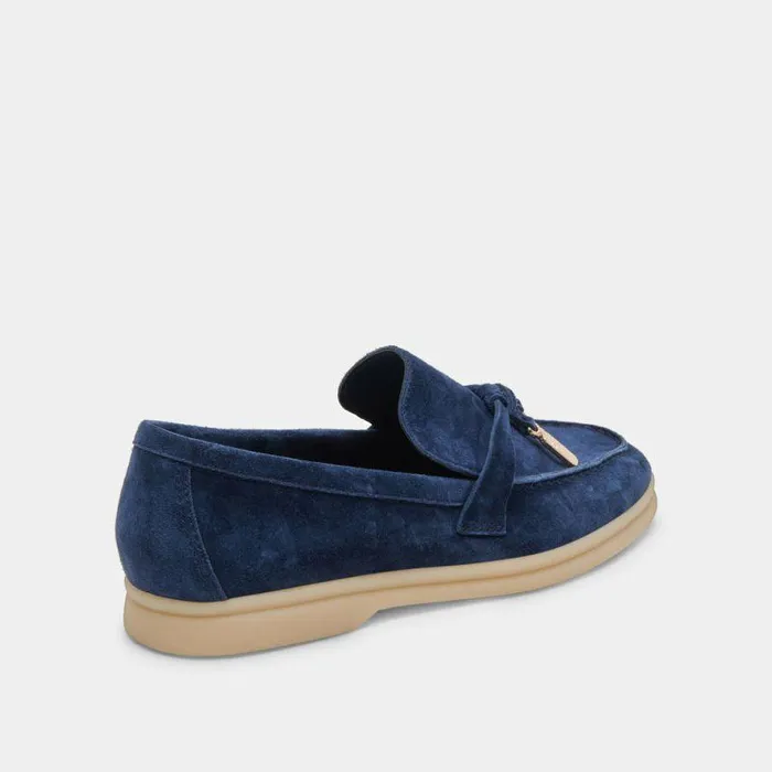 Flats and Loafers Shop Dolce Vita Lonzo Flats Navy Suede Navy Suede